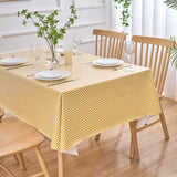 Dehaus Geo Diamond Wipe Clean PVC Table Cloth - Ochre Yellow