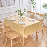 Dehaus Geo Diamond Wipe Clean PVC Table Cloth - Ochre Yellow