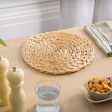 Dehaus Round Woven Seagrass Placemats (Set of 6)