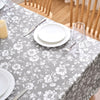 Dehaus Floral Bloom Wipe Clean PVC Table Cloth - Grey