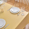 Dehaus Geo Diamond Wipe Clean PVC Table Cloth - Ochre Yellow