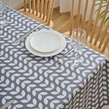 Dehaus Petal Parade Wipe Clean PVC Table Cloth - Grey