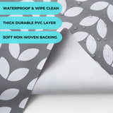 Dehaus Petal Parade Wipe Clean PVC Table Cloth - Grey