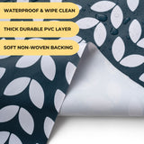 Dehaus Petal Parade Wipe Clean PVC Table Cloth - Navy Blue