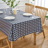 Dehaus Petal Parade Wipe Clean PVC Table Cloth - Navy Blue