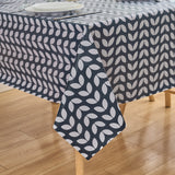 Dehaus Petal Parade Wipe Clean PVC Table Cloth - Navy Blue