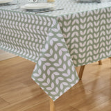 Dehaus Petal Parade Wipe Clean PVC Table Cloth - Sage Green
