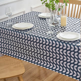 Dehaus Petal Parade Wipe Clean PVC Table Cloth - Navy Blue