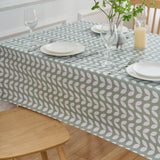 Dehaus Petal Parade Wipe Clean PVC Table Cloth - Sage Green