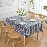 Dehaus Petal Parade Wipe Clean PVC Table Cloth - Navy Blue