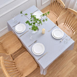 Dehaus Geo Diamond Wipe Clean PVC Table Cloth - Grey