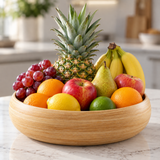 Dehaus Large Spun Bamboo Bowl – Natural