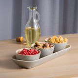 Dehaus Small Bamboo Dipping Bowls & Tray Set, 9cm x 4.5cm - Sage Green Dipping Bowls Dehaus Ltd.