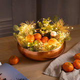 Dehaus Large Round Eco-Friendly Spun Bamboo Bowl, 30cm x 8cm - Copper Fruit Bowl Dehaus.com