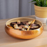 Dehaus Large Spun Bamboo Bowl – Copper