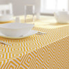 Dehaus Geo Diamond Wipe Clean PVC Table Cloth - Ochre Yellow
