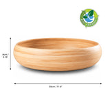Dehaus Large Spun Bamboo Bowl – Natural