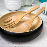 Dehaus Large Eco-Friendly Bamboo Salad Servers, 30.5cm x 8.3cm