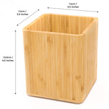 Dehaus Large Bamboo Utensil Holder
