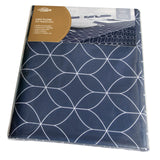 Dehaus Geo Flow Wipe Clean PVC Table Cloth - Navy Blue PVC Tablecloth Dehaus Ltd