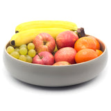 Dehaus Large Round Eco-Friendly Spun Bamboo Bowl, 30cm x 8cm - Grey Fruit Bowl Dehaus Ltd