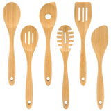 Dehaus Premium 6pc Bamboo Kitchen Utensils Set, 32cm x 6.5cm Kitchen Utensil Sets Dehaus Ltd.