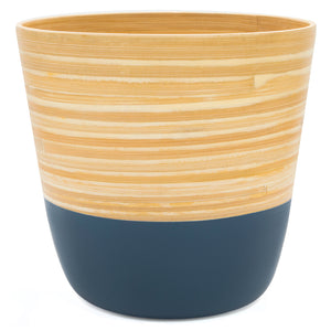 Dehaus Spun Bamboo Indoor Plant Pot (Blue)