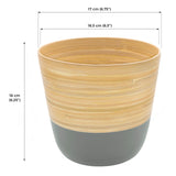 Dehaus Spun Bamboo Indoor Plant Pot (Grey)  Dehaus Ltd.