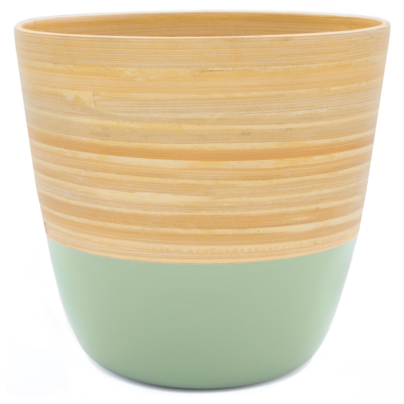 Dehaus Spun Bamboo Indoor Plant Pot (Sage Green)  Dehaus Ltd.