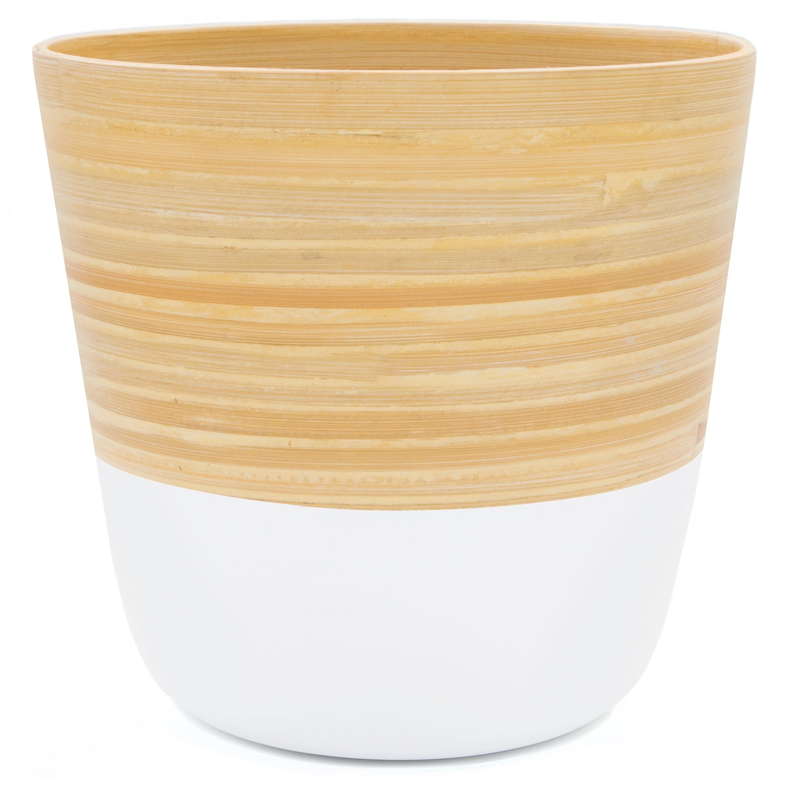 Dehaus Spun Bamboo Indoor Plant Pot (White)  Dehaus Ltd.