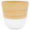 Dehaus Spun Bamboo Indoor Plant Pot (White)  Dehaus Ltd.