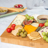 Dehaus Small Bamboo Dipping Bowls & Tray Set, 9cm x 4.5cm - Grey Dipping Bowls Dehaus Ltd.